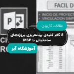 ۸ گام کلیدی برنامه‌ریزی پروژه‌های ساختمانی با MSP